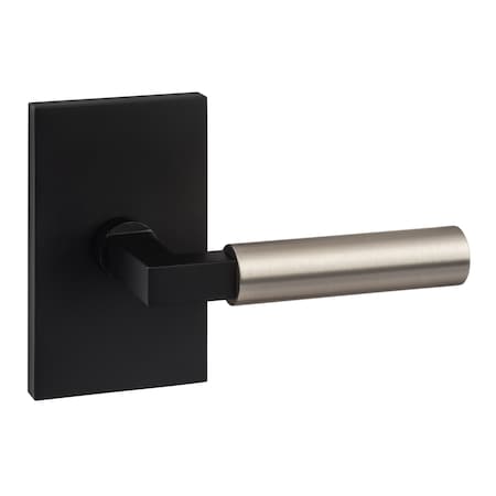 Sure-Loc Hardware Sure-Loc Hardware Levanto Dummy Rosette, Flat Black, Smooth Grip in Nickel LV100 FBL GRIP-SM NI